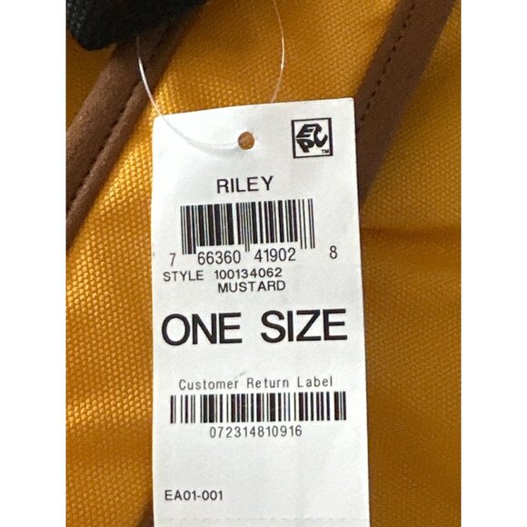 Sun + Stone Riley Colorblocked Backpack, Mustard, NWT - Picture 4 of 4